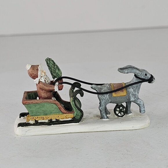 Vintage Teddys & Toys Santa In Sleigh With Goat 1996 First Edition Figurine - Picture 3 of 10